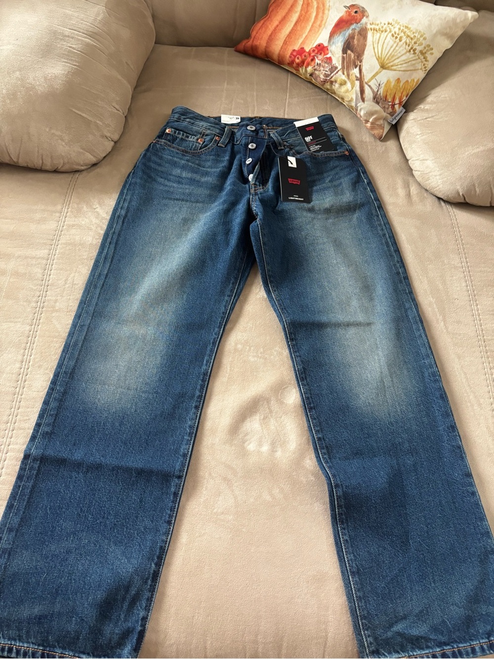 Levi's Women's Blue Straight-Leg Jeans